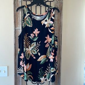 Old Navy Lux Floral Tank sz XL